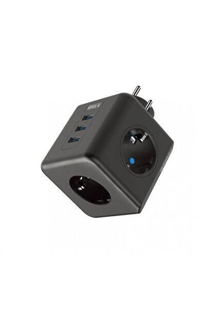 Yellowtech 90°Köşeli Kablosuz Akım Korumalı Termal Çocuk Korumalı 3X Usb 3.0 ...