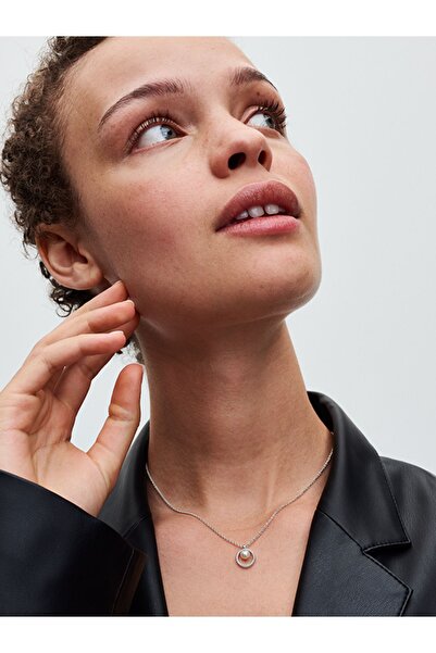 Pandora İşlenmiş Tatlı Su Kültür İncisi ve Pavé Kolye