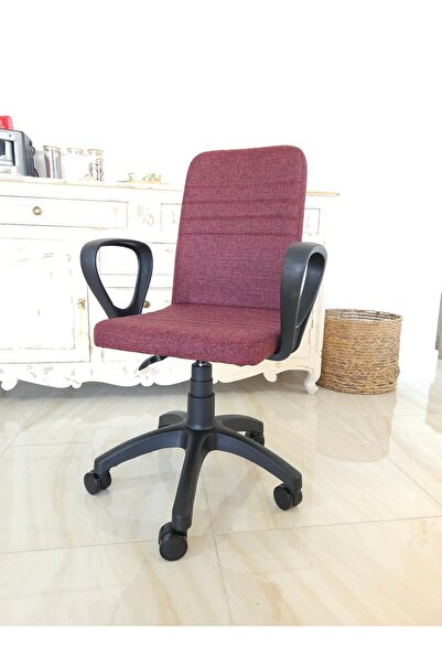 PARİTE Parite Monoblok Ofis Bilgisayar Öğrenci Çalışma Koltuğu Bordo