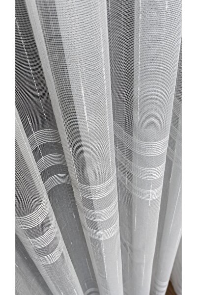 Yuka Σιδερώστε με μολύβδινο 1/3 στενό πιέτες - Ασημένια ρίγα λινό τούλι κουρτίνα οριζόντια φούστα