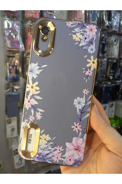 TNP TECH Xiaomi Redmi 9A Uyumlu Kılıf . Harika çiçek desenli, renkli altın re...