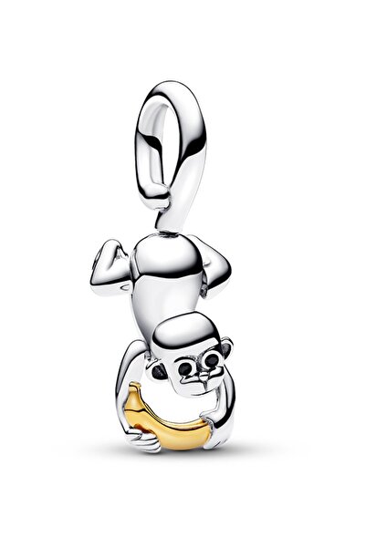 Pandora İki Renkli Hareketli Maymun Sallantılı Charm