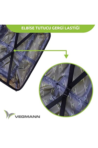Vegmann Polipropilen (PP) Atlas Gold Kabin Boy Valiz