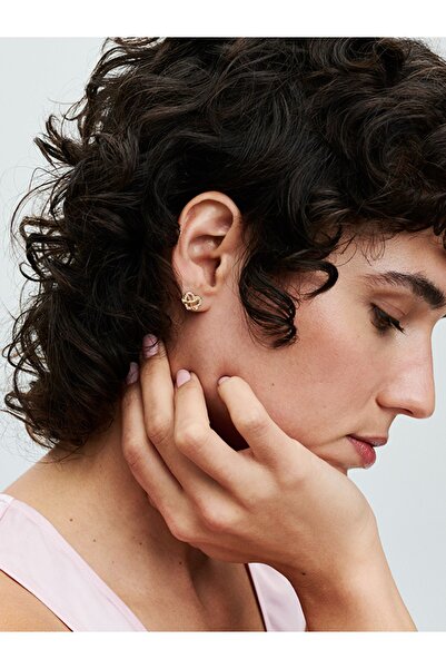 Pandora Işıltılı Sonsuz Kalp Çivi Küpeler