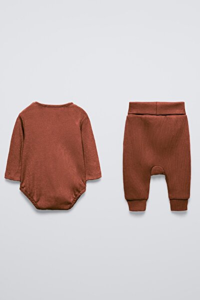 hepbaby Fitilli Body ve Tayt Bebek Takım