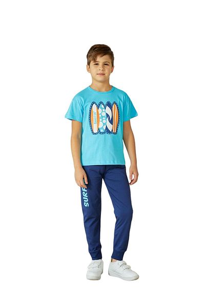 Weweus Mavi Erkek Çocuk Pijama Takımı 815