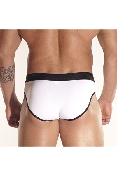 Don Moris Erkek Beyaz Biyeli Slip DM171202 İç Giyim