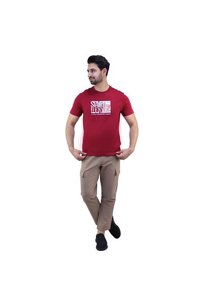 Giordano Men's Cotton Jersey Print Tee (AI TEE)