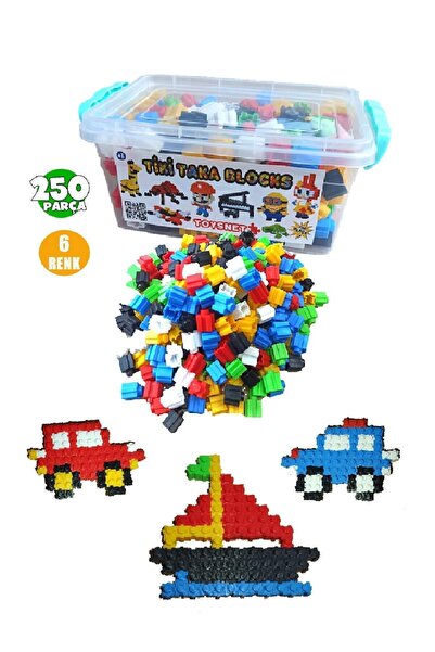 OyuncakZade كتل تيك تاك 250 قطعة لعبة تعليمية تيك تاك 6 ألوان سهلة المرور عبر...