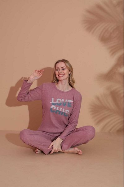 LİLA İÇ GİYİM Winter Soft Pajama Suit