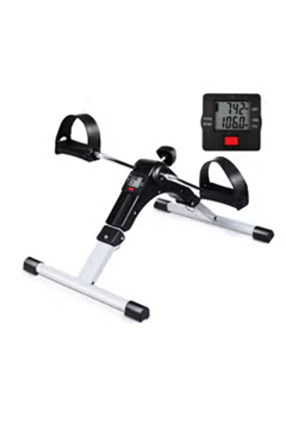 Generic دراجة تمرين صغيرة، مع شاشة رقمية، دواسات دراجة تمرين محمولة تحت المكتب