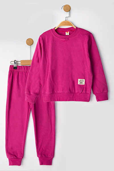 MUTTİ Basic Embroidered 2 Thread Crew Neck Εποχιακή παιδική φόρμα