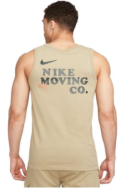 Nike Dri Fit Moving Co Mens Tank Men's Sports Tank Top Khaki