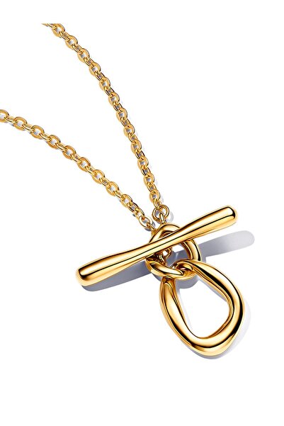 Pandora Doğal Şekilli Yuvarlak T Klipsli Kolye