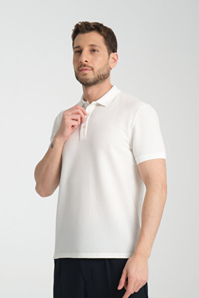 Frappoli Ανδρικό μπλουζάκι με γιακά πόλο με κουμπιά - 360 κανονική εφαρμογή, 100% βαμβάκι