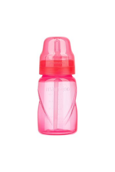 Mamajoo Akıtmayı Engelleyen Pipetli Bardak, 270 Ml, 12 Ay, Pembe, 1 Adet