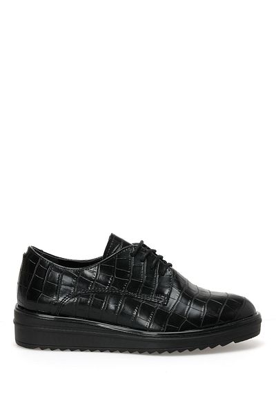 Miss F Dw22011.k 2pr schwarze Damen-Oxford-Schuhe