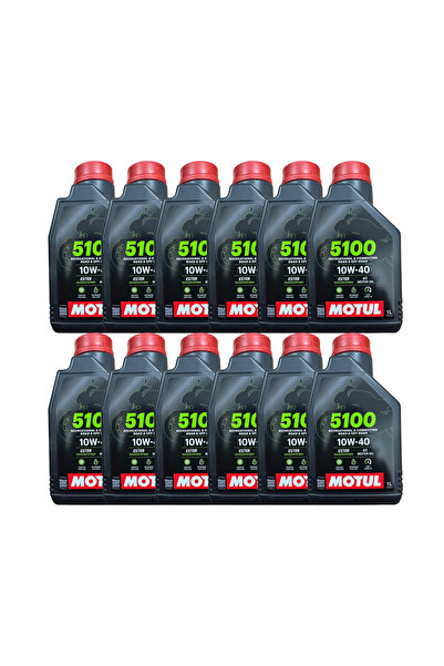 Motul 5100 10w-40 4t 1 L Motosiklet Motor Yağı 2024 - 12 Adet