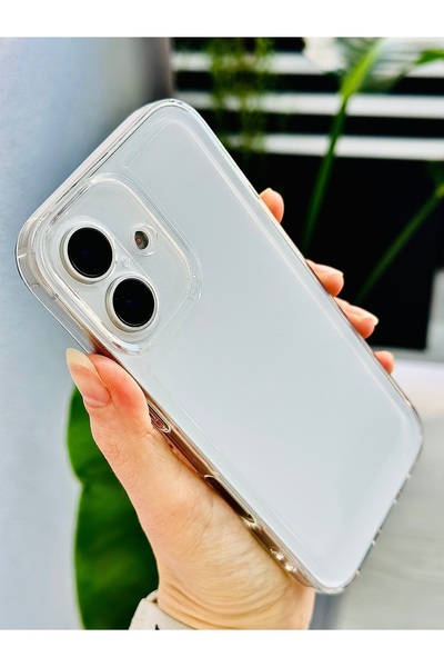 Go Aksesuar Iphone 16 Uyumlu Darbe Önleyici Esnek Silikon Şeffaf Kılıf