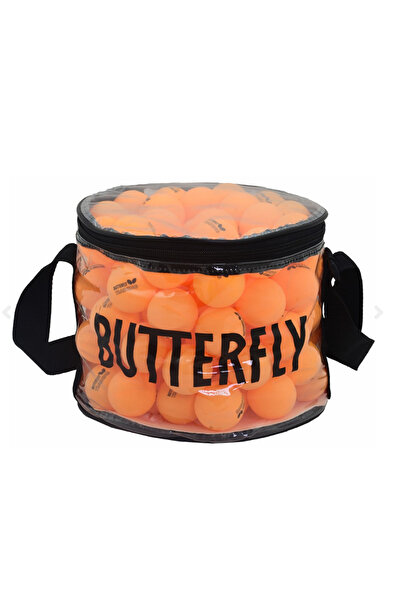 BUTTERFLY Training Masa Tenisi Topu 100'lü Çanta-Turuncu 16005B-O