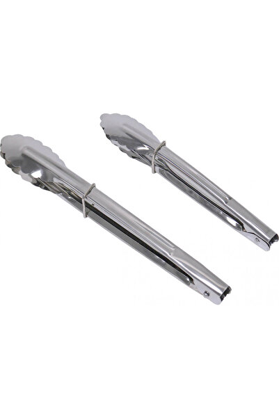 SAFA طقم ملقط طعام وشواء من الفولاذ المقاوم للصدأ، قطعتين