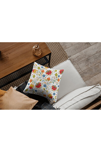 Home Tropical Pattern Digital Print Rachel Fabric 45X45 Hidden Zipper Throw Pillow Cover