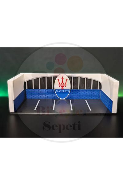 Bi'şeyler Sepeti 1:64 Mas3Rati Diorama Garage Parking Diecast - Car Not Included.