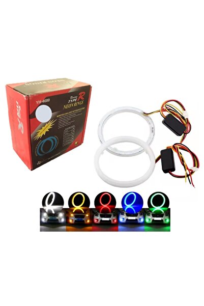 typer 2 Adet Far İçi Floresan Angel Halka Beyaz Renk Balanslı 80 mm