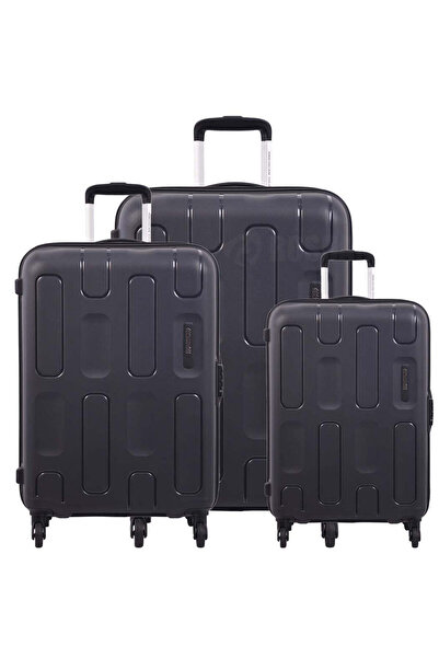 American Tourister ELLIPSO 3 Pcs Set Hard sided Spinner Luggage-Black