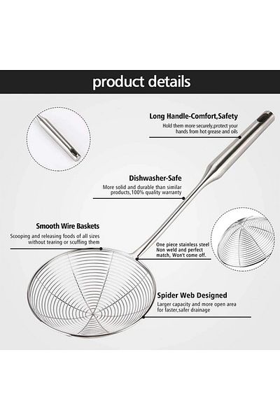SAFA Multipurpose Strainers with Handle, 18cm Capacity, 1 Piece