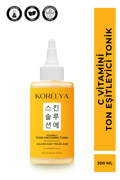 KORELYA C Vitamini Ton Eşitleyici Tonik - Vitamin C Tone Equalizing Tonic 200 ml