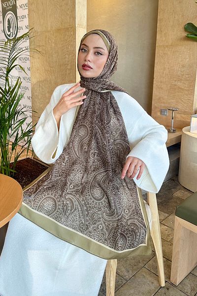 lamelif.com Şal din bumbac cu model retro