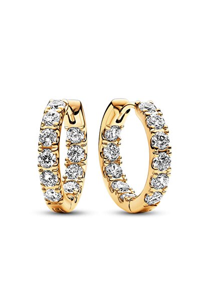 Pandora Işıltılı Tamtur Halka Küpeler