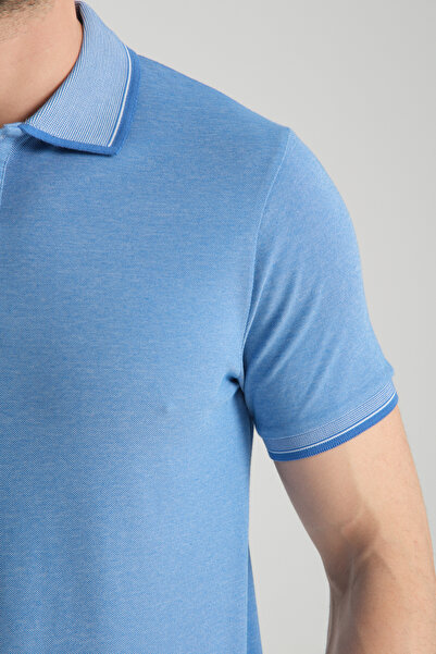 Frappoli Ανδρικό μπλουζάκι με λαιμόκοψη 100% βαμβακερό - λεπτή εφαρμογή, χωρίς μπούκλες, λευκό