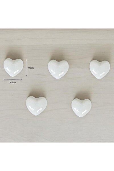 SUME 5 Adet Modern Kalp Kulp Bebek Çocuk Genç Odası Çekmece Dolap Mobilya Kulpu