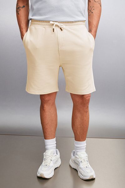 GRIMELANGE AUGUSTUS Men's 100% Cotton Regular Beige Short