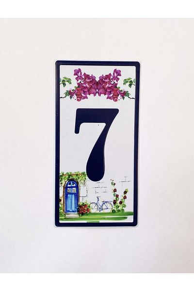 SUME Metal 7 Door Number Door Front Accessory Metal Plate
