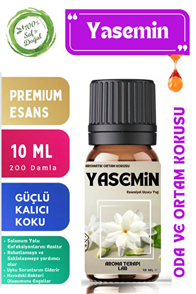 Aroma Terapi Lab Yasemin - Esansiyel Yağ - Oda Ve Ortam Kokusu - Aromatik Uçu...