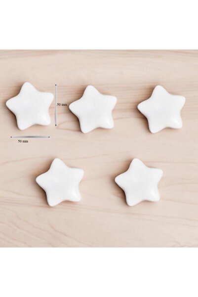 SUME 5 Adet Modern Yıldız Kulp Bebek Çocuk Genç Odası Çekmece Dolap Mobilya K...