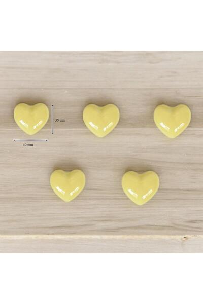 SUME 5 Adet Modern Kalp Kulp Bebek Çocuk Genç Odası Çekmece Dolap Mobilya Kulpu