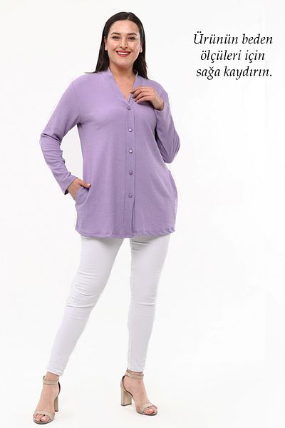 Laden Spring and Summer Wrap Fabric Mother Women's Classic Purple Cardigan