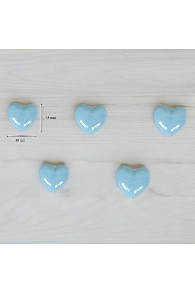 SUME 5 Adet Modern Kalp Kulp Bebek Çocuk Genç Odası Çekmece Dolap Mobilya Kulpu