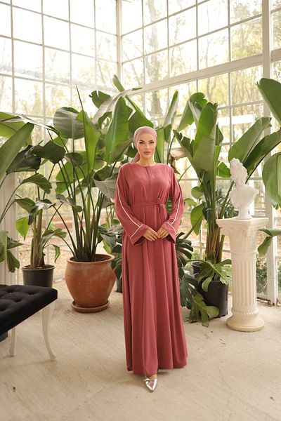 Nissra Rose Dry Abaya με μανίκια - Ankanoor