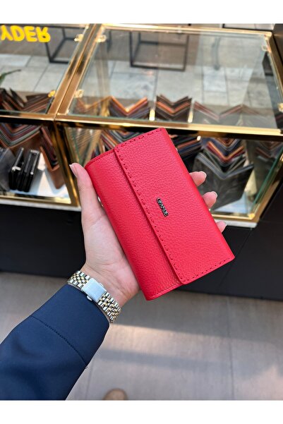 Deriza Grande 2784 - Red Genuine Leather Women's Wallet
