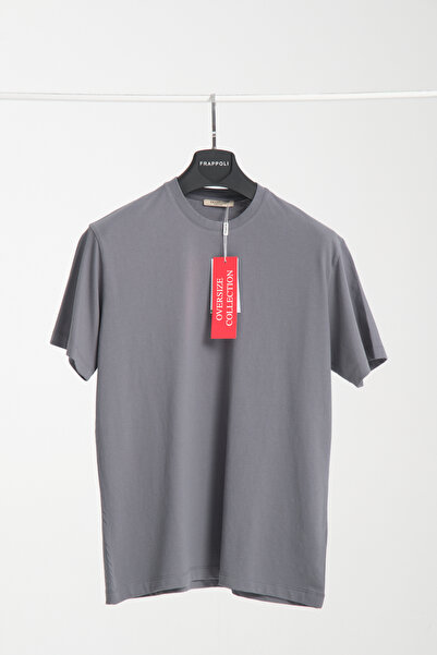 Frappoli Μπλουζάκι Unisex Oversize 100% Cotton Crew Neck