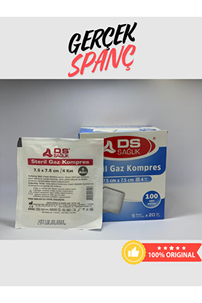 Damla Sağlık Kompres - Sterl SPANÇ - 7,5cmx7,5cm - 100 Lü Kutu