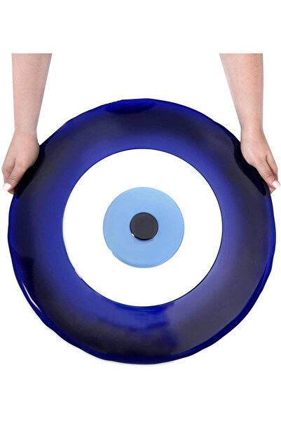 SUME Dev Cam Nazarlık Nazar Boncuğu Lüks Kalite 40 Cm Çap El Işi Dekoratif Du...