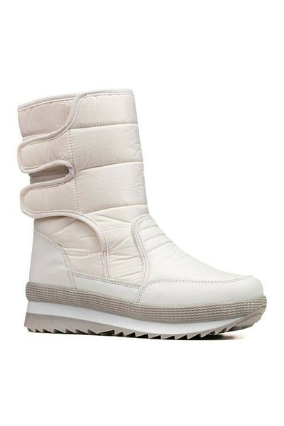 Allyup Ανδρικές και γυναικείες μπότες χιονιού casual - Παιδική γούνα εσωτερικά, αντιολισθητική σόλα Velcro, Unisex 802