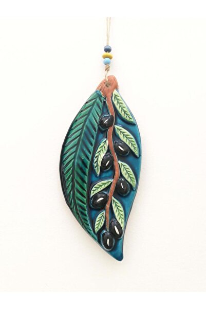 SUME Seramik Zeytin Dalı Dekoratif El Işi Duvar Süsü Nazarlık