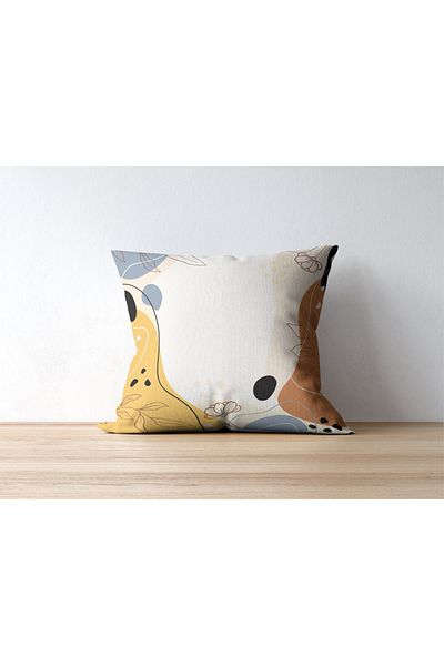 Home Athira Abstract Flower and Nature Pattern Digital Print Rachel Fabric 45X45 Throw Pillow Cover